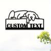 Exclusive Handmade Customizable Vintage Metal Pet Wall Decor Plaque Life Is Like A Flower Easy Hang Home Front Door Sign