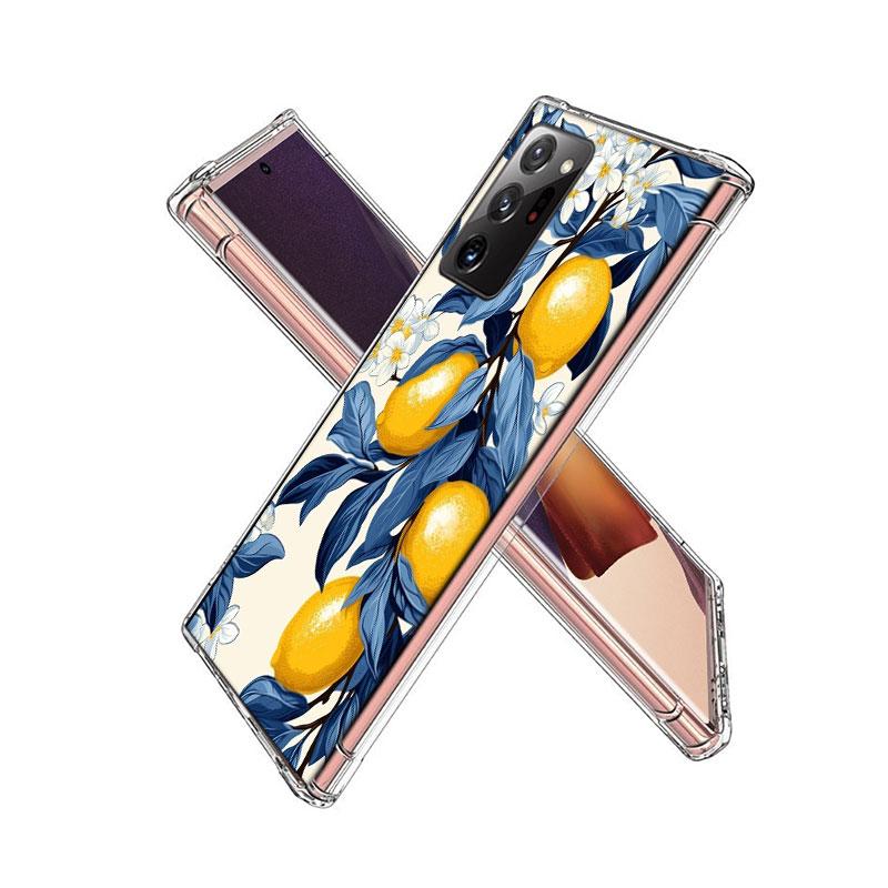 Mediterranean Lemon Phone Case for Samsung A55 A35 A25 A15 A07 A05S A16 A17 A26 A36 A37 A56 A57 Galaxy Note 20 10 A50S A71 A51 A