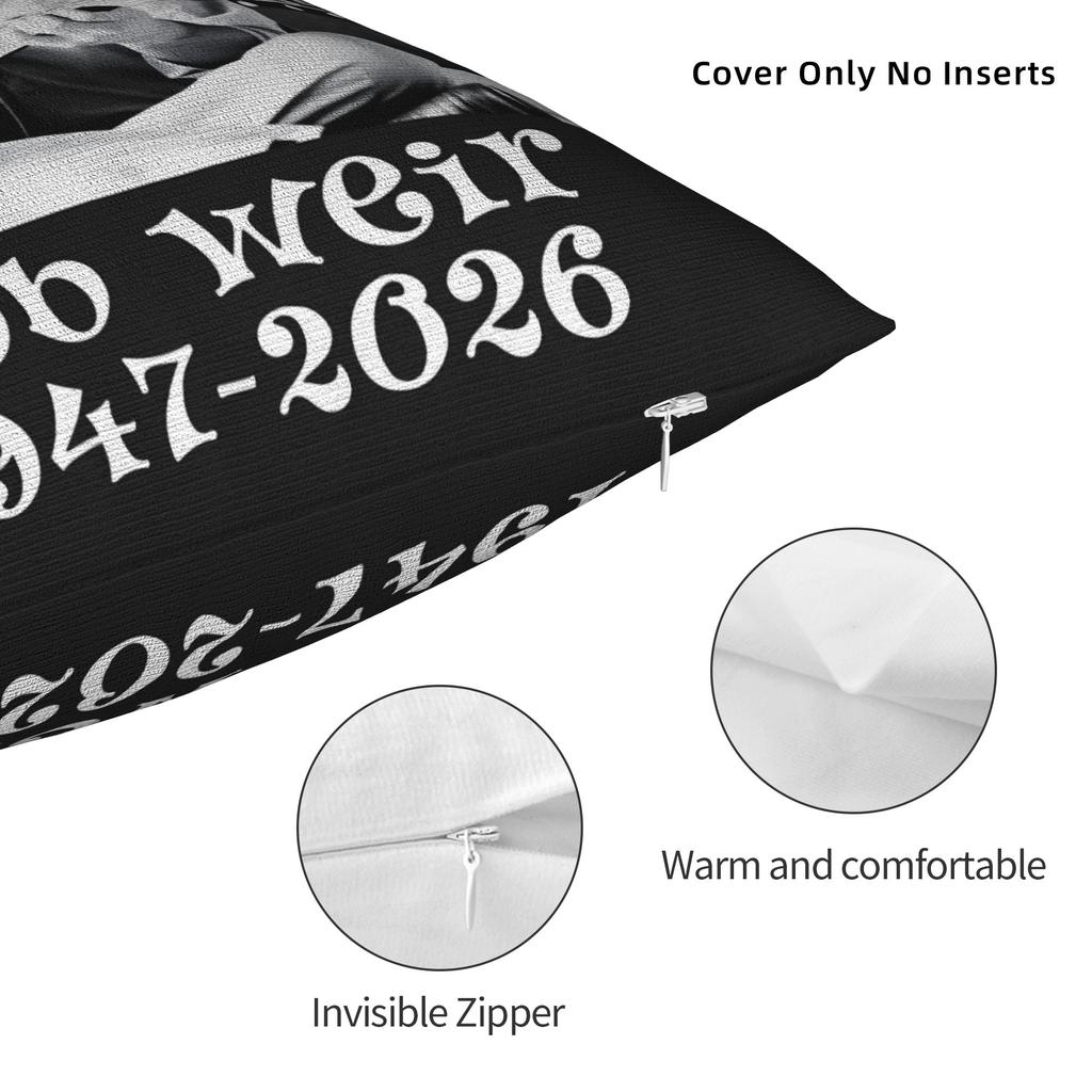 Pillow Cover Forever Bob Weir 1947 To Kawaii Pillow Case For Living Room Chair Pillowcases