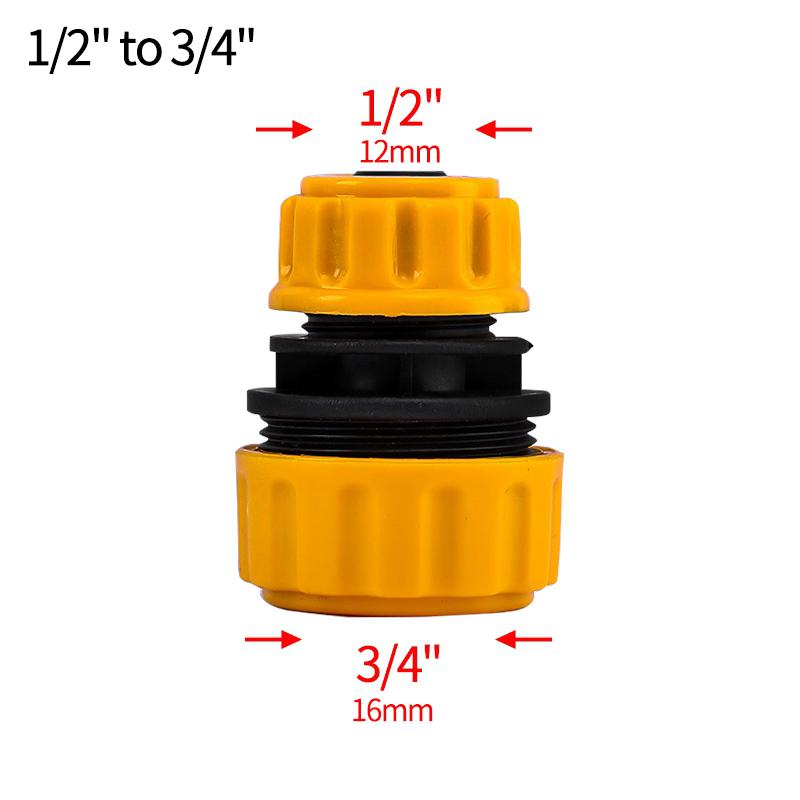 Garden Hose Repair Connector 1/2 3/4 1 In Pipe Transfer Quick Connector Damaged Leaking Adapter 16mm Drip Irrigation Watering