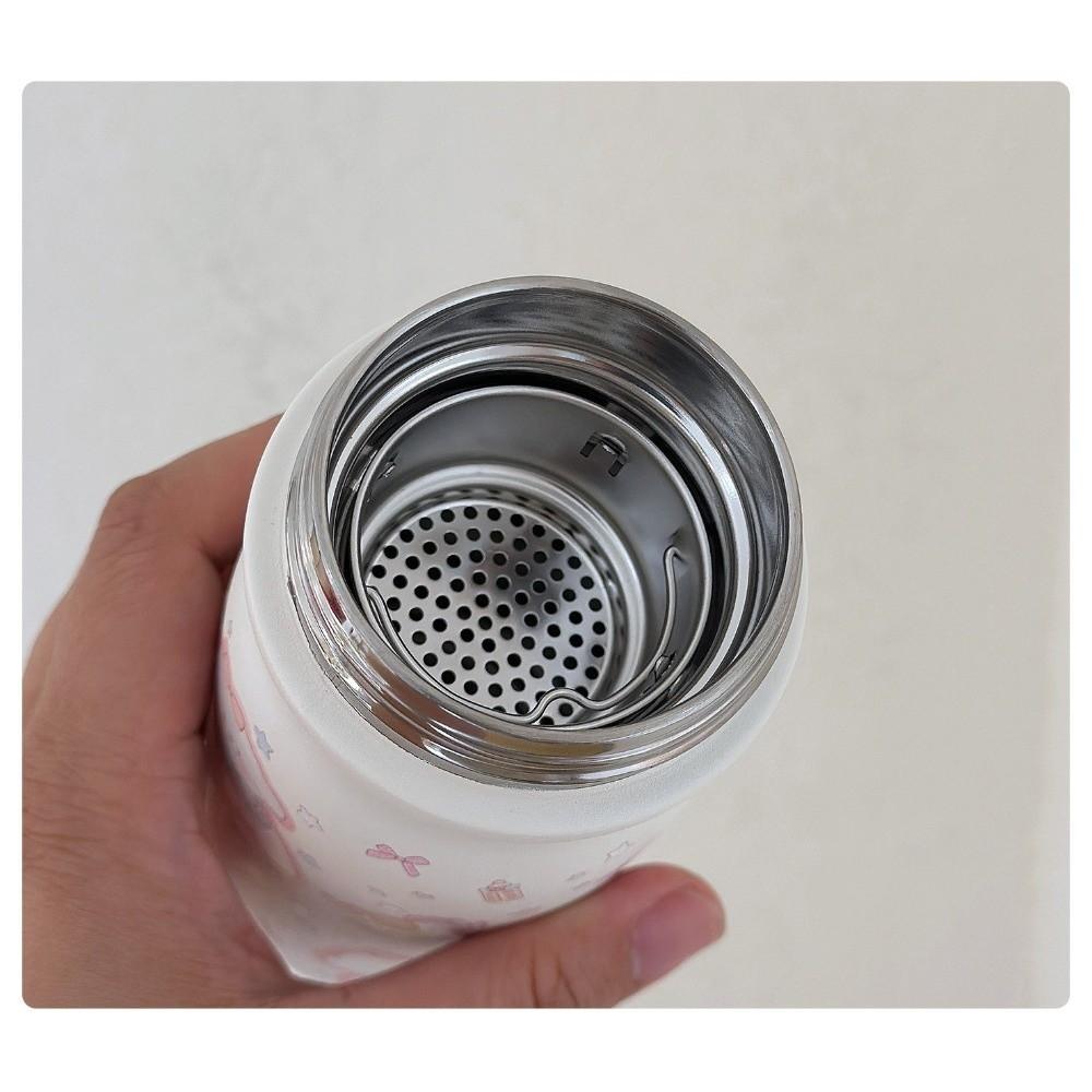 Dog Vacuum Mug Bowknot Thermal Car Cup Portable Water Bottle