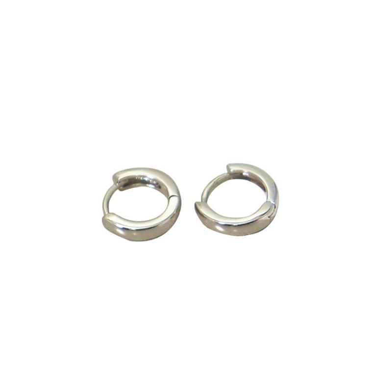 Smooth Surface Stud Earrings, Exclusive and High-end, with Round Silver Pins As Ear Clasps.