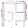 VidaXL Table de chevet chêne artisanal 34x36x50 cm bois d'ingénierie, table de chevet, meuble de chambre à coucher, armoire 857264