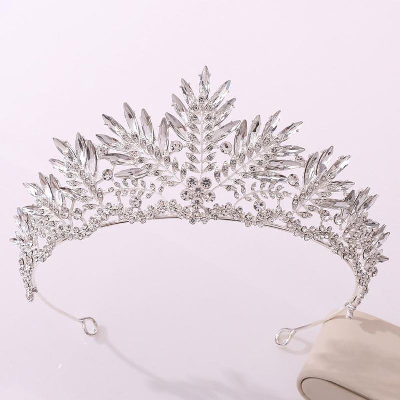 Crystal Wedding Tiaras for Women Queen Crowns Rhinestone Princess Tiaras Hair Accessories Quinceaneras Headpieces