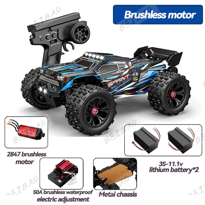 1:16 85KM/H Or 50KM/H 4WD RC Car With LED Remote Control Cars High Speed Drift Monster 4x4 Truck for Kids vs Wltoys 124017 Toys