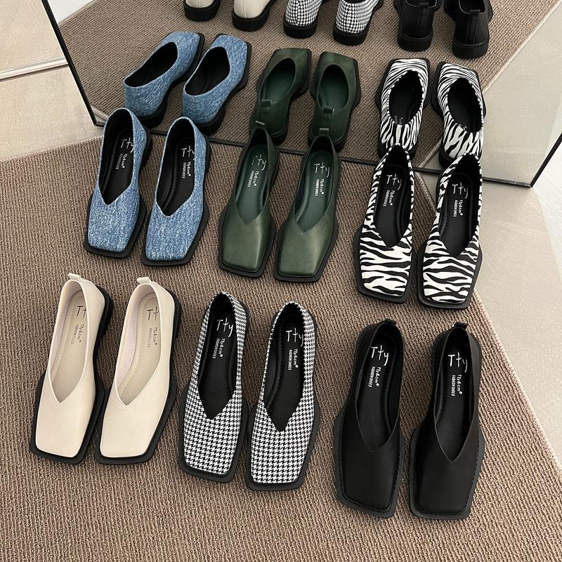 Flats Women Casual Shoes Ballet Dance  Spring New  Woman Sandals Shallow Mary Janes Shoes Casual Walking Mujer Zapatos