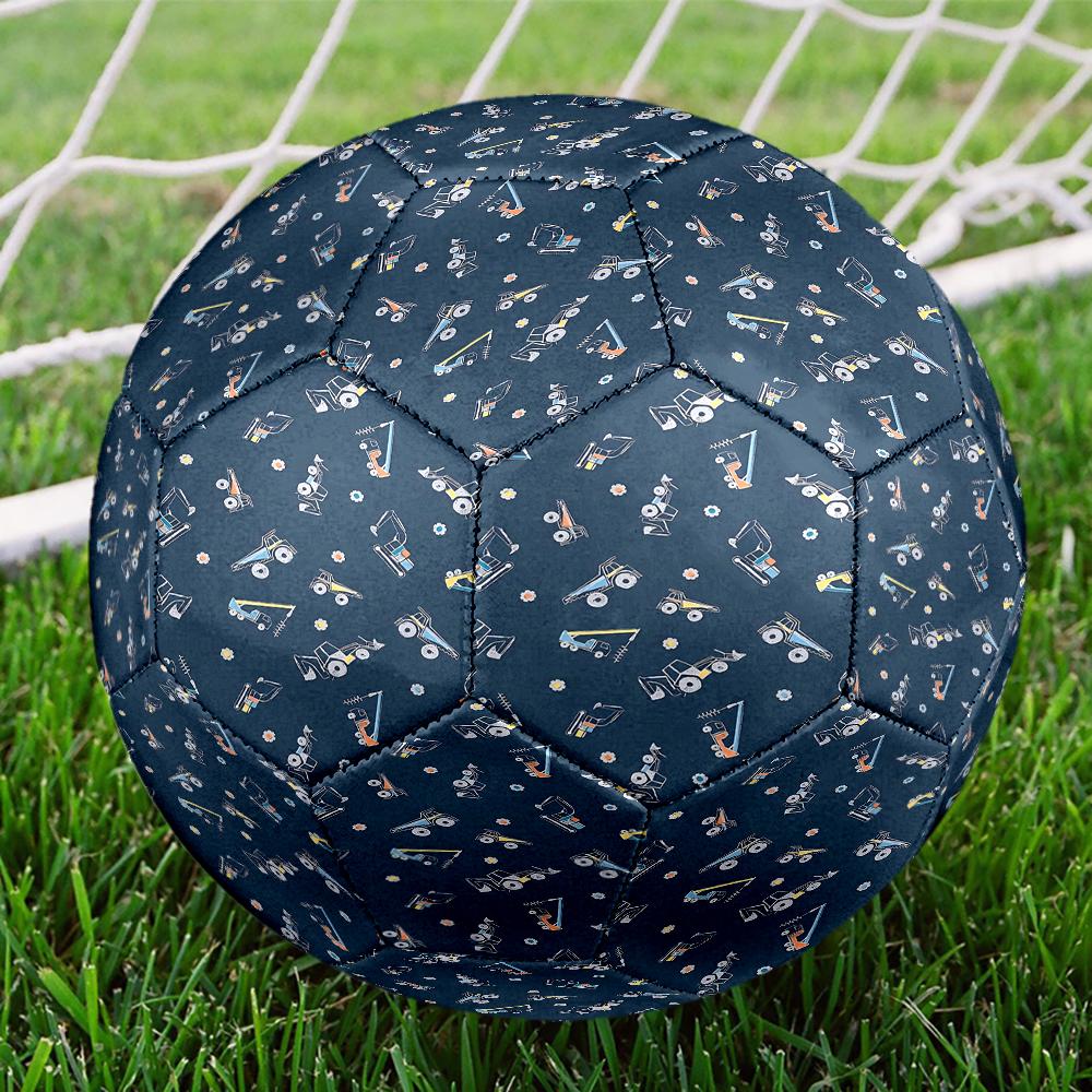 Excavator Theme Size 5 Soccer Ball, Suitable for Both Indoor and Outdoor Matches, a Gift Suitable for Everyone.