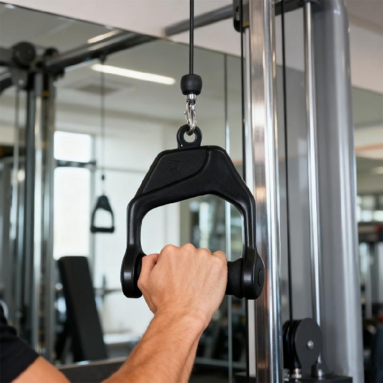 Pulley Cable Machine Handle Gym Exercise Handle  Pull Down Grip Fitness Workout Band Handle Training Accessories