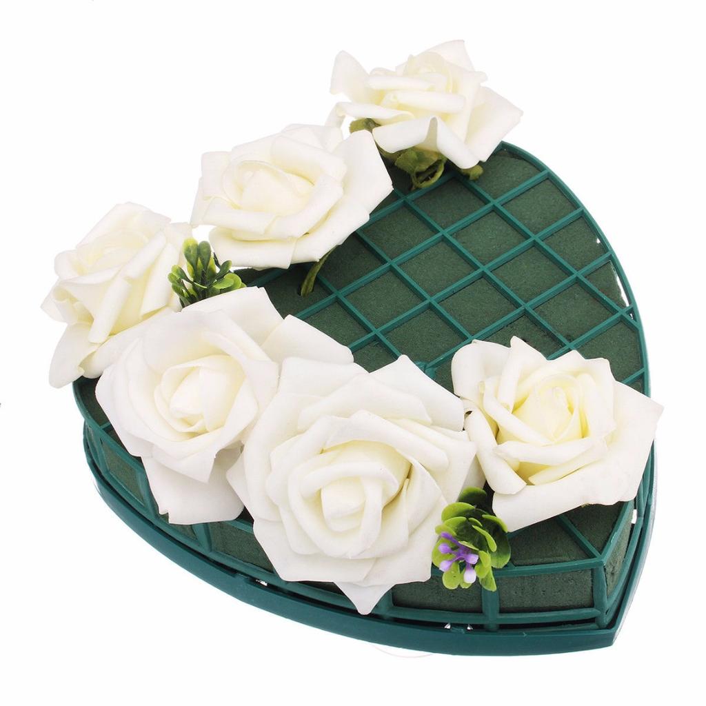 1 stück Neue Herzform Blume Nassschaum Frische Blumen Hochzeit Auto Blumendisplay 20 cm