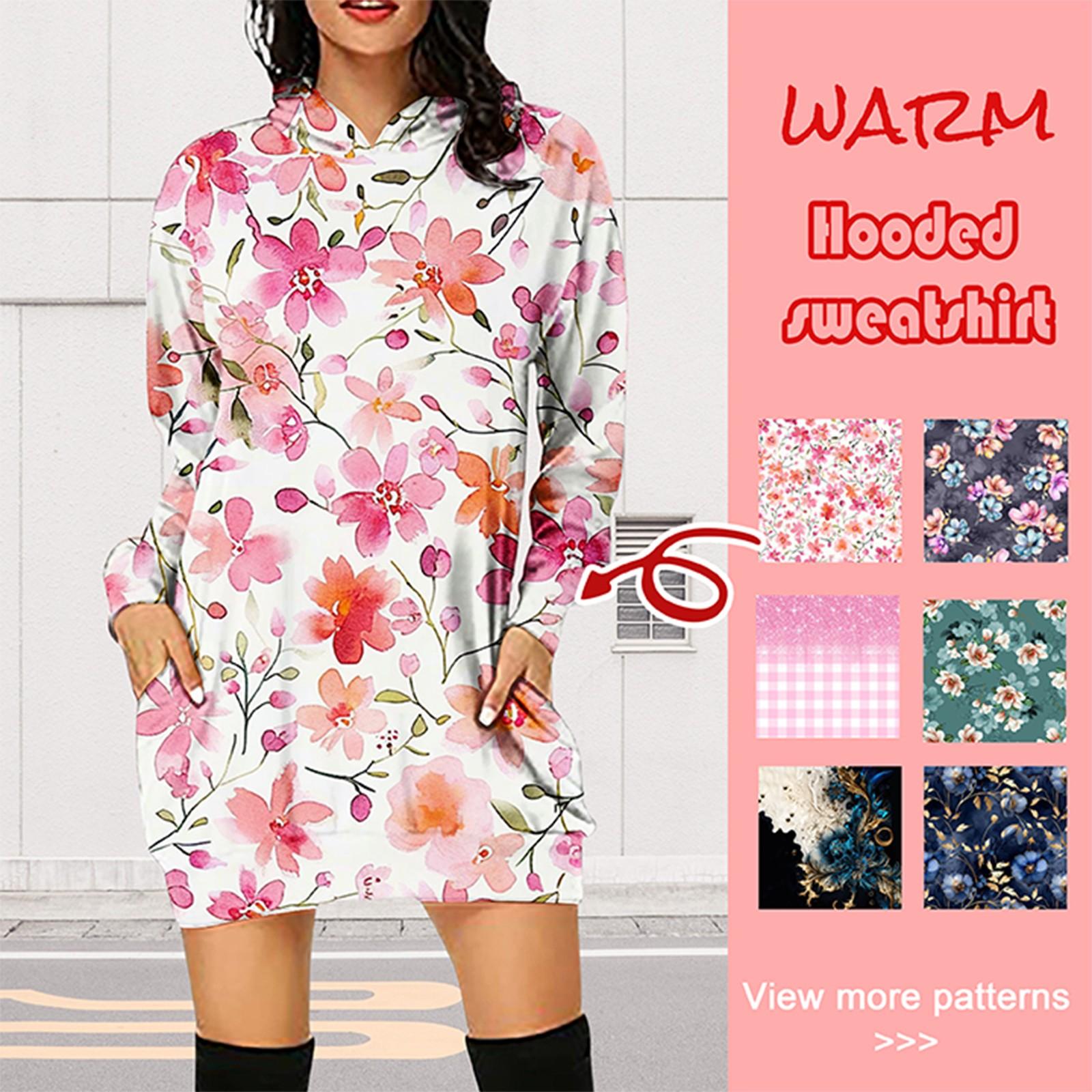 

(Индивидуально) Женская модная свободная толстовка с капюшоном с индивидуальным принтом XXXL белый