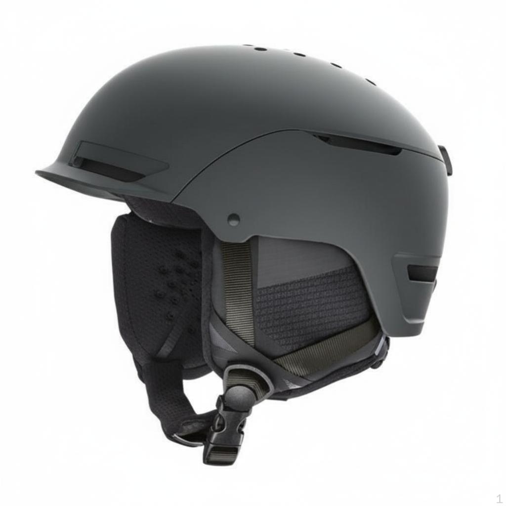 Ski Helmet, Adult Lightweight Protection, Adjustable, Versatile, Black S White