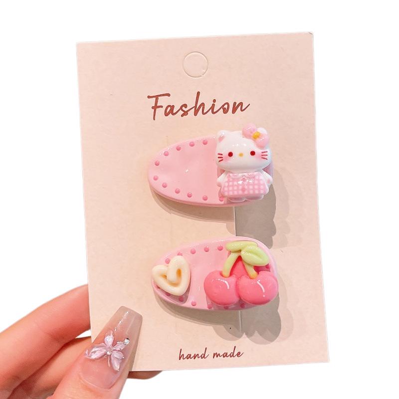 Adorable Kawaii Cartoon Cat Hair Clip for Kids - Cute & Gentle Accessory