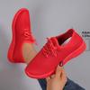 Summer Sports and Leisure Shoes Soft Sole Breathable Lightweight Hollow Versatile Fly-woven Mesh Shoes
