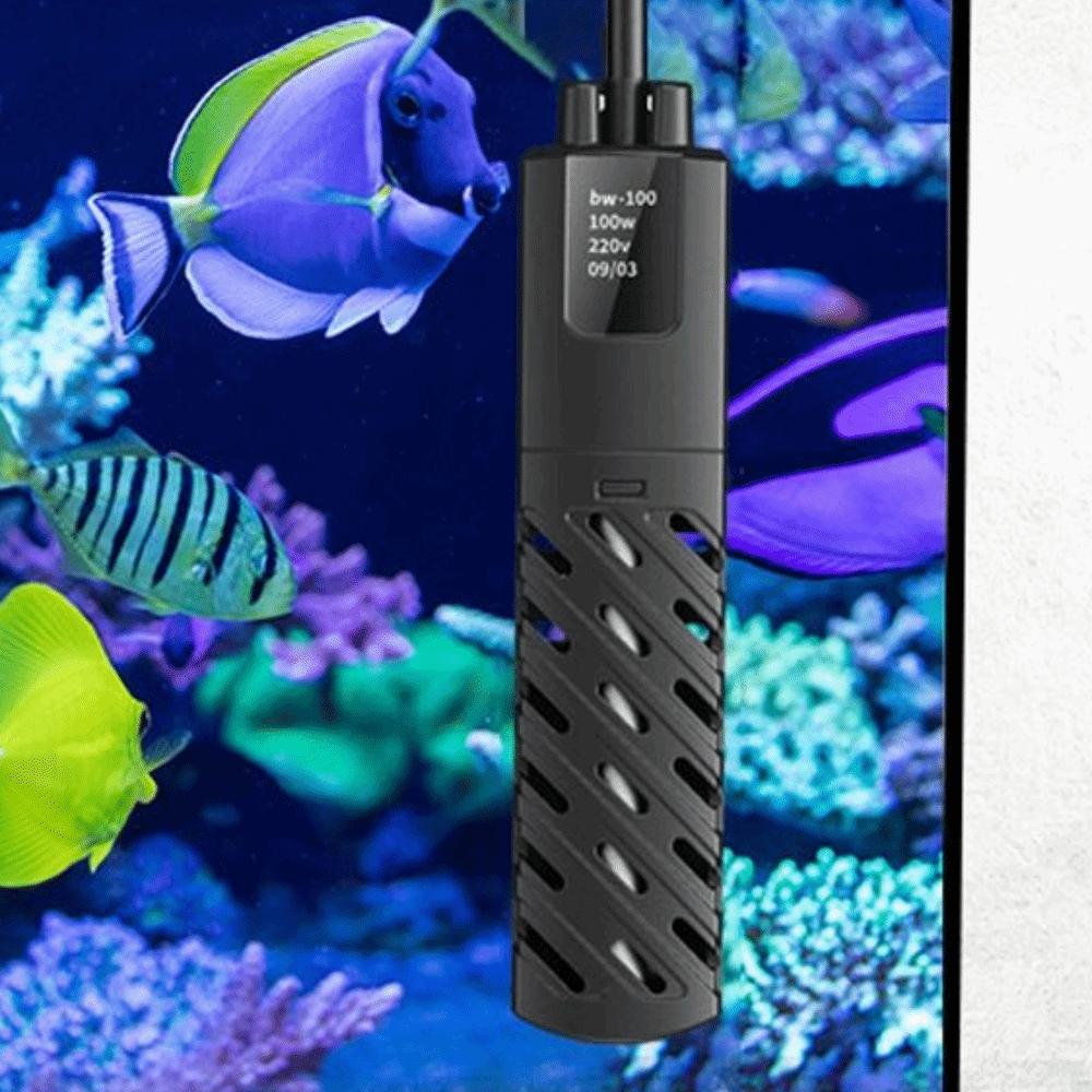 Low Water Level Aquarium Submersible Heater Quartz Glass Aquarium Thermostat  Aquatic Aquariums