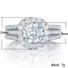 CopperSparkling Full Zircon Square Geometry Rings for Women Gift Party High Quality stylish Jewelry s