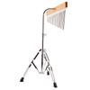 Aluminum Alloy Wind Chime with Wood Base Silver Color and Tripod Stand 36 Tones Wind Bell