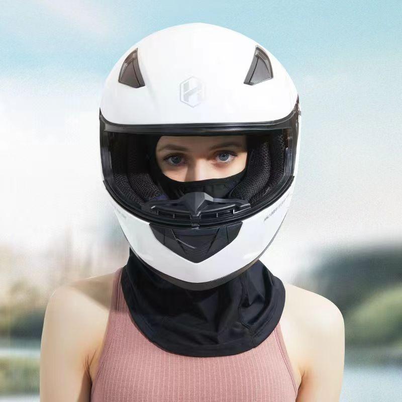 Breathable & Warm Motorcycle Riding Neck Gaiter Adjustable Ear Loops Full Face Coverage for Winter Skiing And Street Bikes