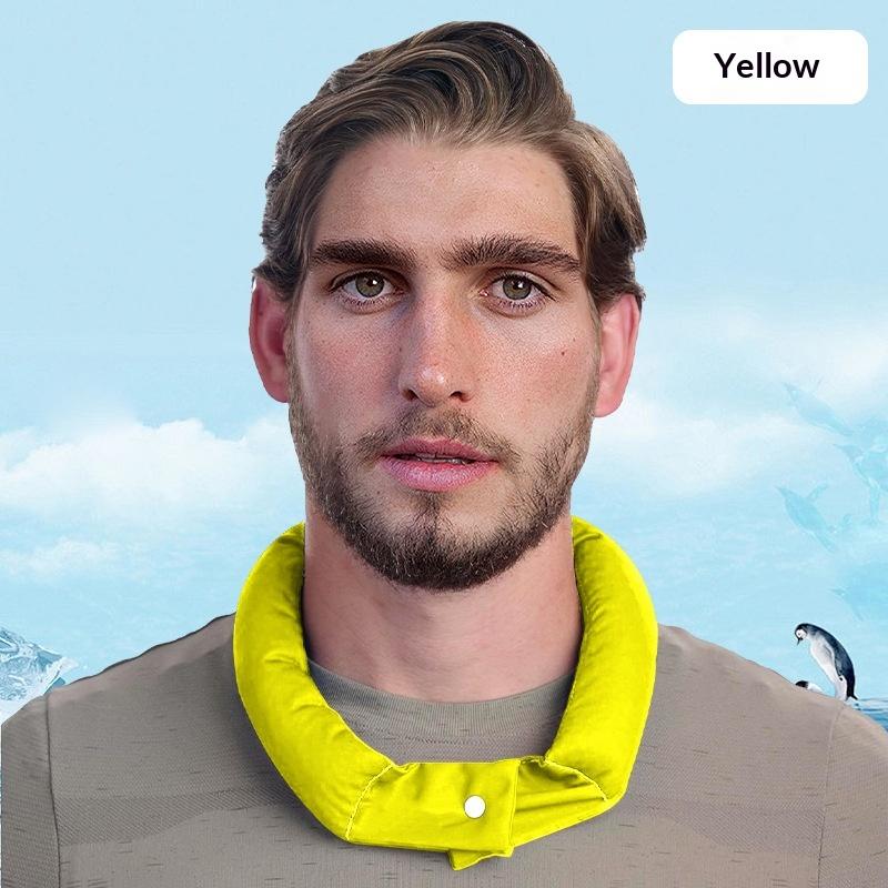 Cooling Neck Wrap With Button Fastener Instant Ice Neck Towel For Outdoor Sports Summer Activities Instant Cold Cooling Scarf