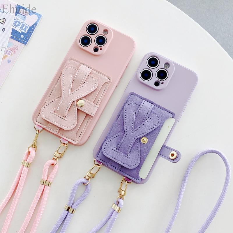 Wallet Card Strap Case for Xiaomi Redmi 15 14 Pro 13 14C 13C 15C Mi 17T 14T 15T Love Bag Crossbody Lanyard PU Leather Cover