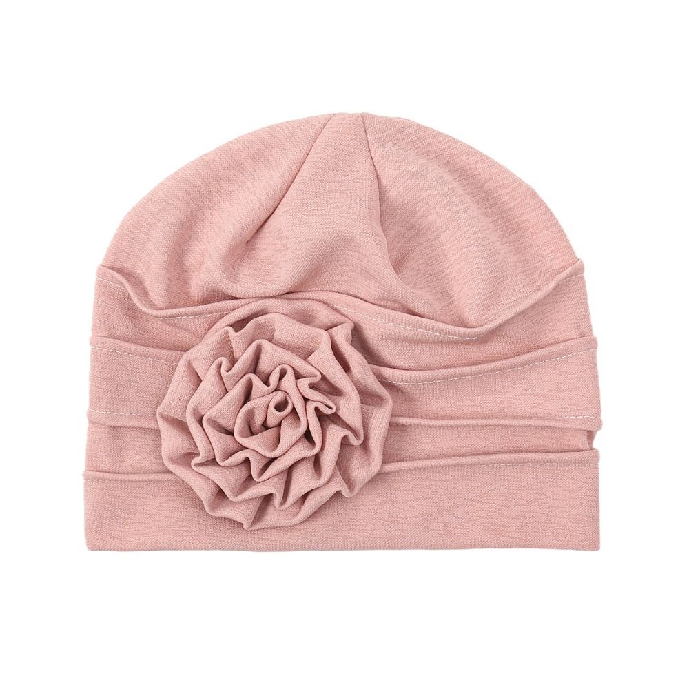 Seitenblumen-Design Damen-Kopftuch Weiches, dehnbares Chemo-Kopfbedeckung Gemütliche Turbanmütze Tägliches Tragen