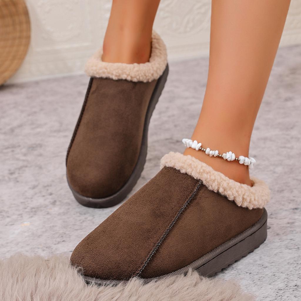 Fashion 2025 New Fashion Women Fluffy Slippers for Autumn and Winter Indoor EVA Thick Sole Anti-Slip and Warm Unisex Slippers for Winter
