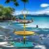 3 Tier Pet Parrot Bird Hanging Feeder Bird Platform Yard Decoration Pendant