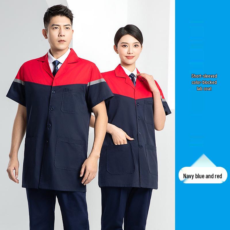 Custom Printed Wear-Resistant Lab Coat - High-Quality, Dirt-Resistant Workwear for Workshops and Factories