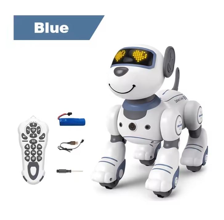 Intelligent Remote Control Robot Dog Electronic Stunt Voice Command Programmable Touch-sense Music Song Children's Toys for Boys
