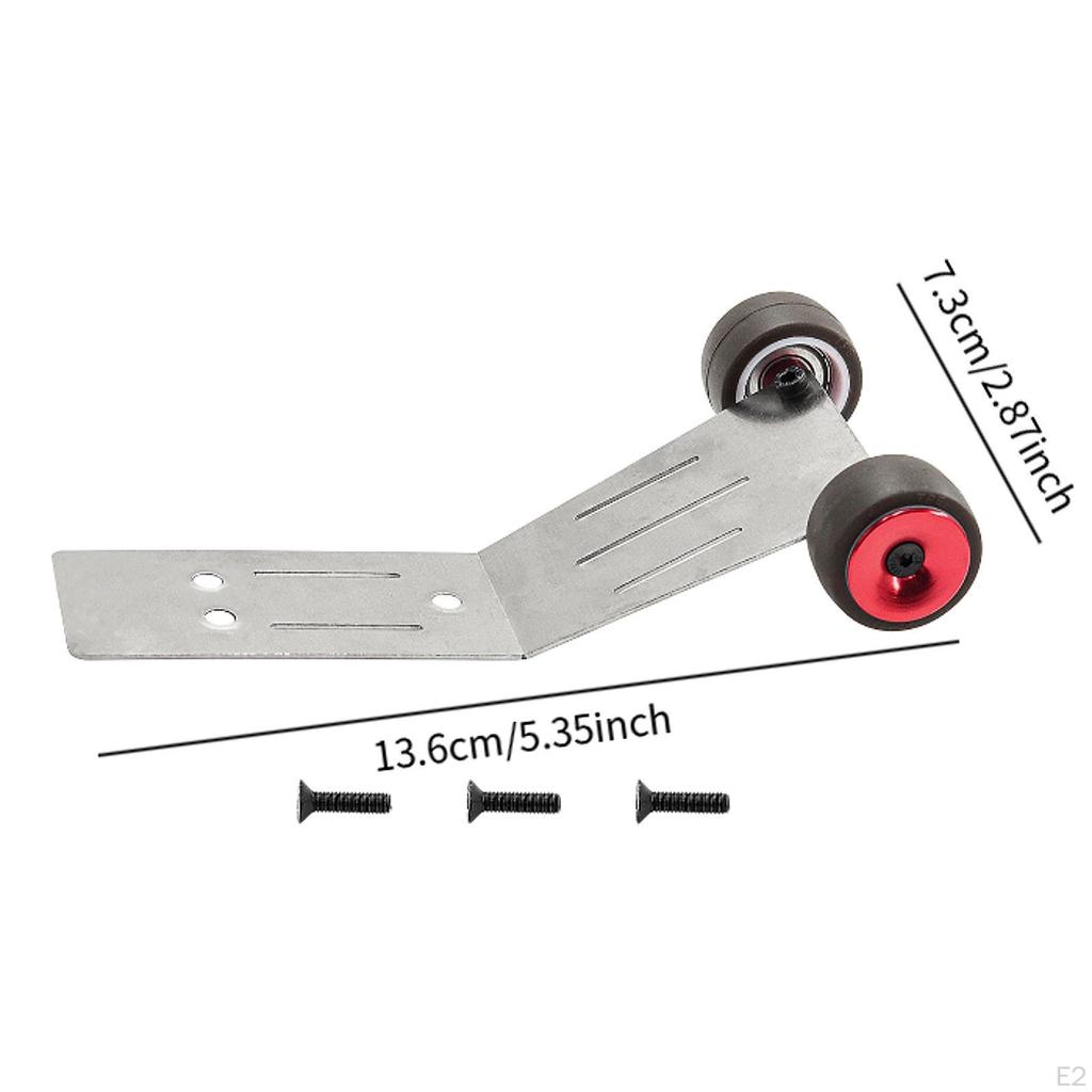 RC Wheelie Bar Heads Up Wheel Professional Easy To Install Part Upgrades for 1/10 DIY Accs