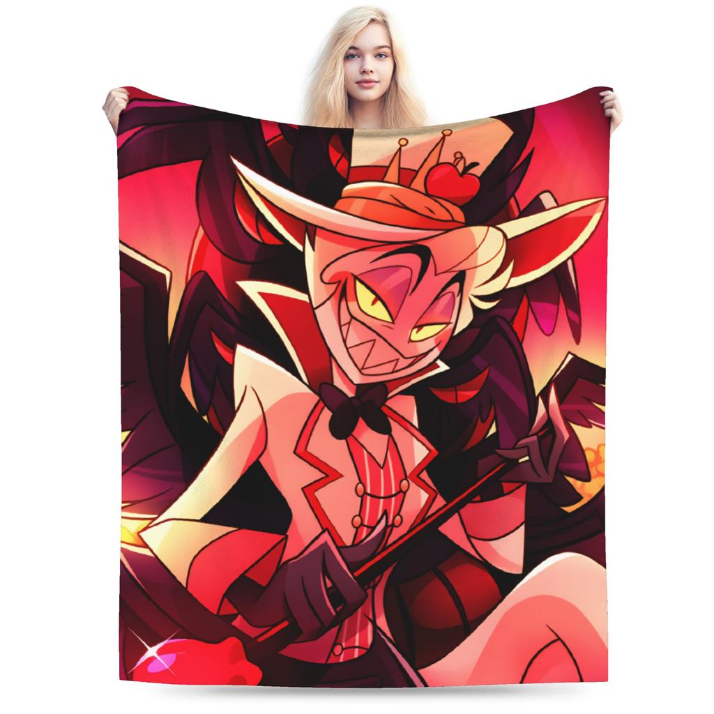 Relax Alastor Vox Blankets Quality Soft Warm Hazbines Hoteles Bedding Throws Autumn Students Couch Chair Fashion Bedspread