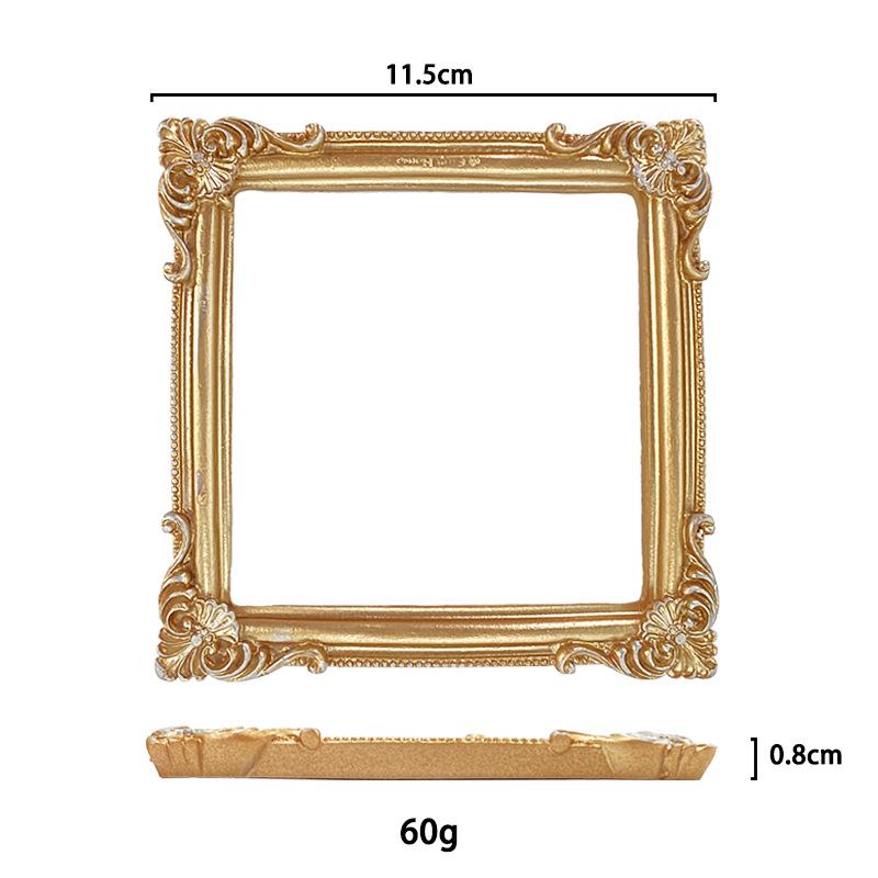 Mini European-Style Resin Photo Frame for Nail Art Display & Photography