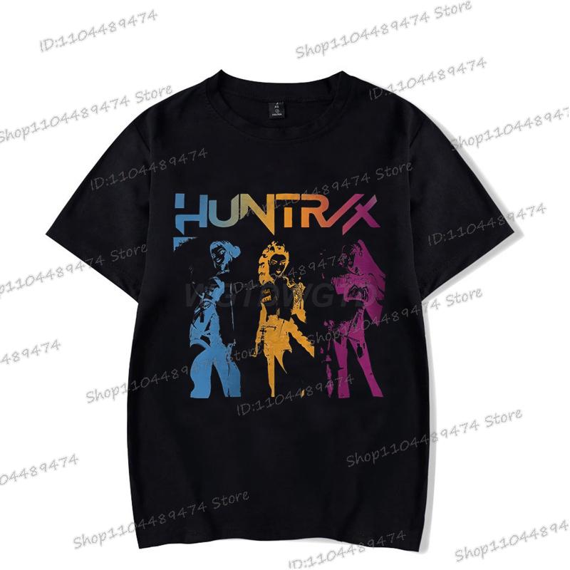 Anime KPop Demon Hunters Graphic Rumi Printed T Shirt Women Men Manga Tshirts Harajuku Korean Ulzzang Summer Crewneck T-shirts
