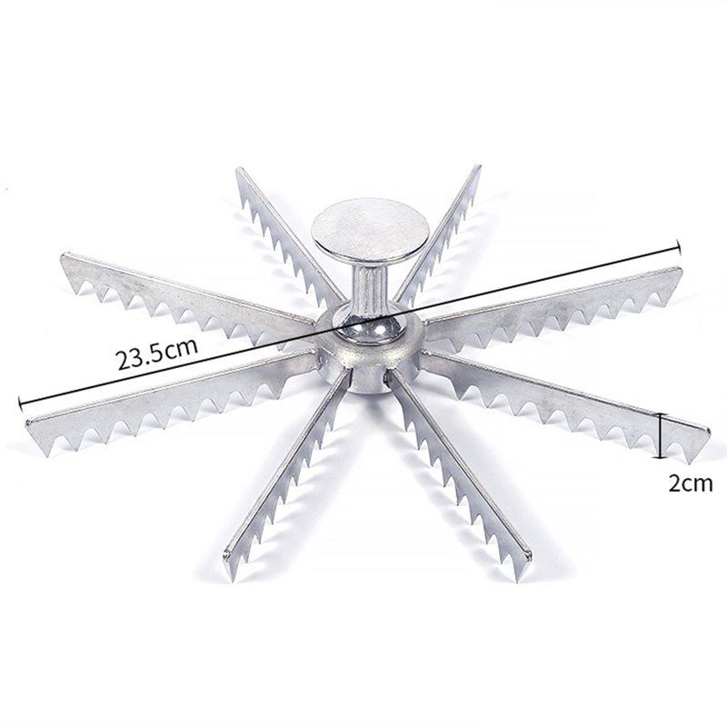 ABBP-Alloy Pizza Cutter Gear Mechanism-Guideline Portion Divider For Even, Slicing In 6, 8, 10 Inch Options