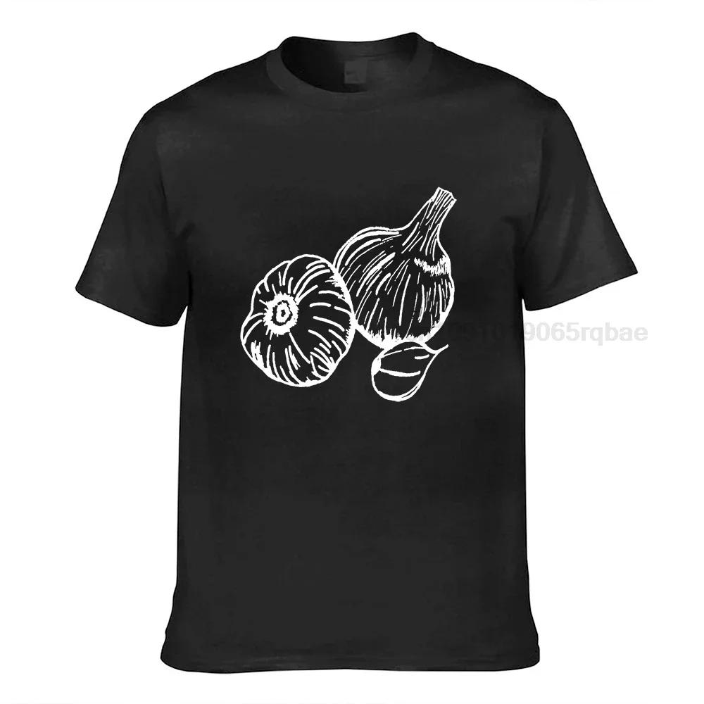 Garlic Tshirt Garden Shirt Screen Printed T Shirt Clothing Gift Foodie Gift Cotton Casual Unisex T Shirt Unisexs Tee Shirts Tops