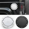 For Jeep Wrangler JK 2007-2017 Fuel Tank Cover Car Oil Tank Cap Cover Chrome Black Styling Accessories