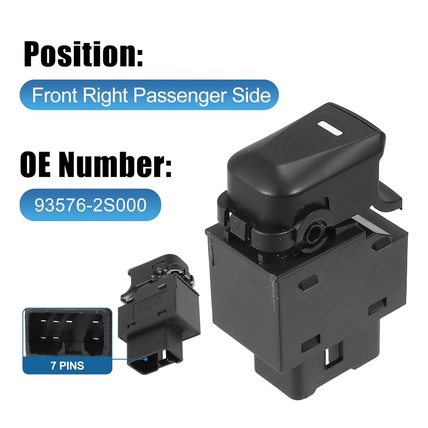 93571-2S000 Front Left Master Window Switch Passenger Button For Hyundai Tucson IX35 2010 2011 2012 2015 93576-2S000 93576-2S000