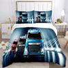 Federa Piumone con Logo Camion DAF alla Moda Set Biancheria da Letto Coperta Morbida e Federe per Ragazzi Singolo_Matrimoniale_Queen_King