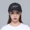Casual Baseball Cap Letter Sport Cap Trendy Peaked Cap with Ring All-match for Outdoor Hiking Riding Camping Cycling