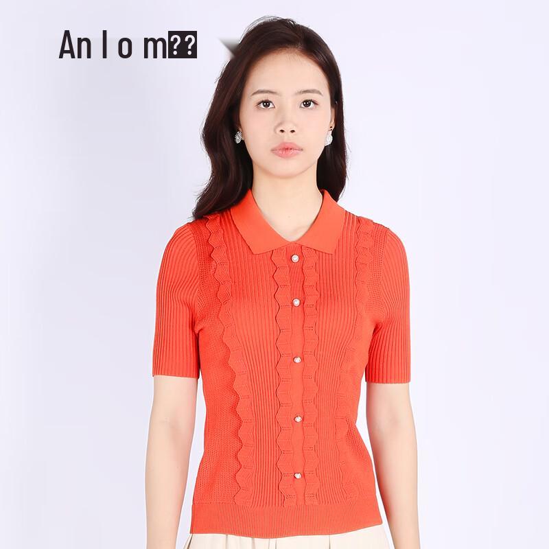 

Женский универсальный трикотажный топ с коротким рукавом Anlom 2XL