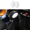 For Mini Cooper Countryman F60 ABS White Gear Shift Knob Shifter Lever Trim 2PCS