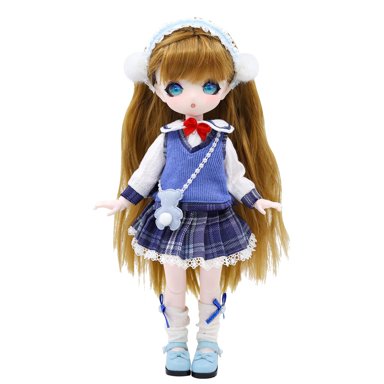 

ICY Fortune Days BJD Doll Anime Style Doll Set with 28 Mechanical Perfect for DIY and Girl Doll 1/6 - Joints, Gifts, Decoration, Exercises,