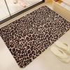 Fashion Leopard Print Bathroom Mat Kids Room Bedroom Decoration Balcony Anti-Slip Doormat Living Room Welcome Rug