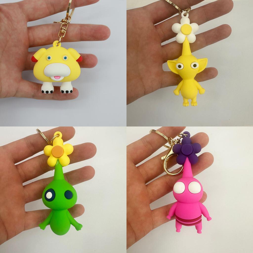 Pikmin 4 Keychain Pvc Cartoon Collectible Gift For Kids And Fans