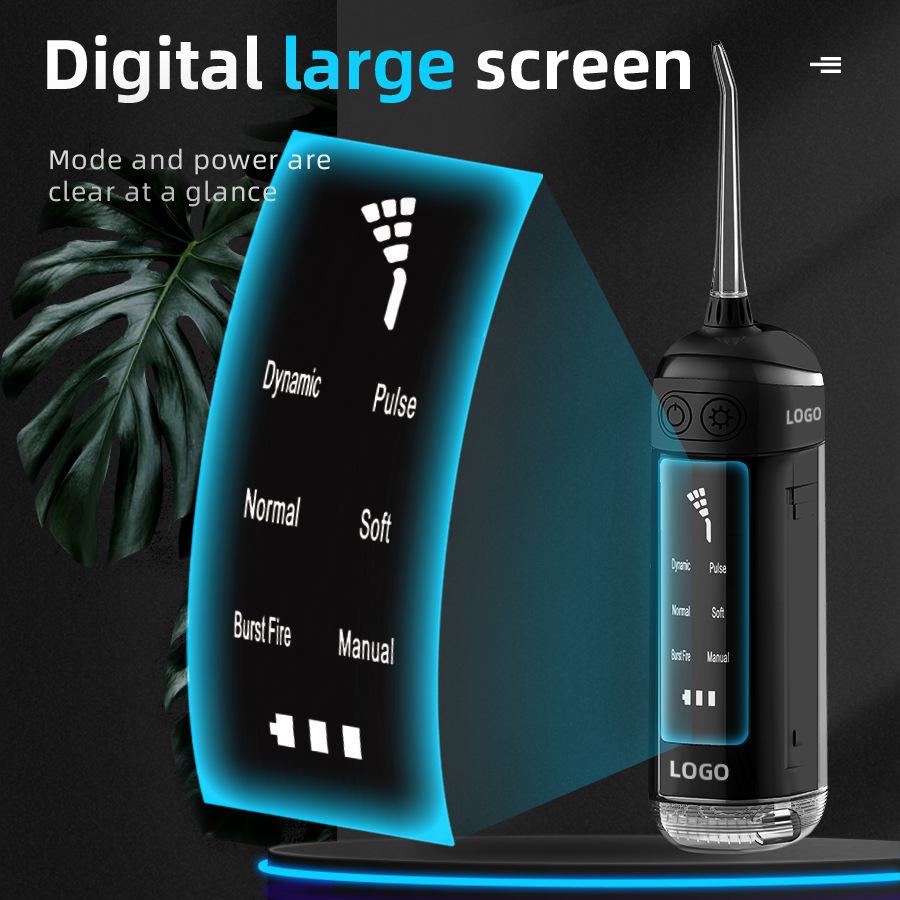 Intelligent Tooth Flusher 6-speed Adjustment Tooth Washer Electric Portable Tooth Scrubber Water Floss Tooth Beauty Instrument Pull Style