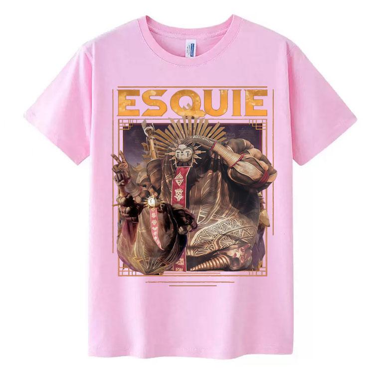 Esquiu Clair Obscur Expedition 33 Aesthetic Tee Shirt Novelty Cotton Oversized T Shirts Harajuku High Quality TShirts Teenagers