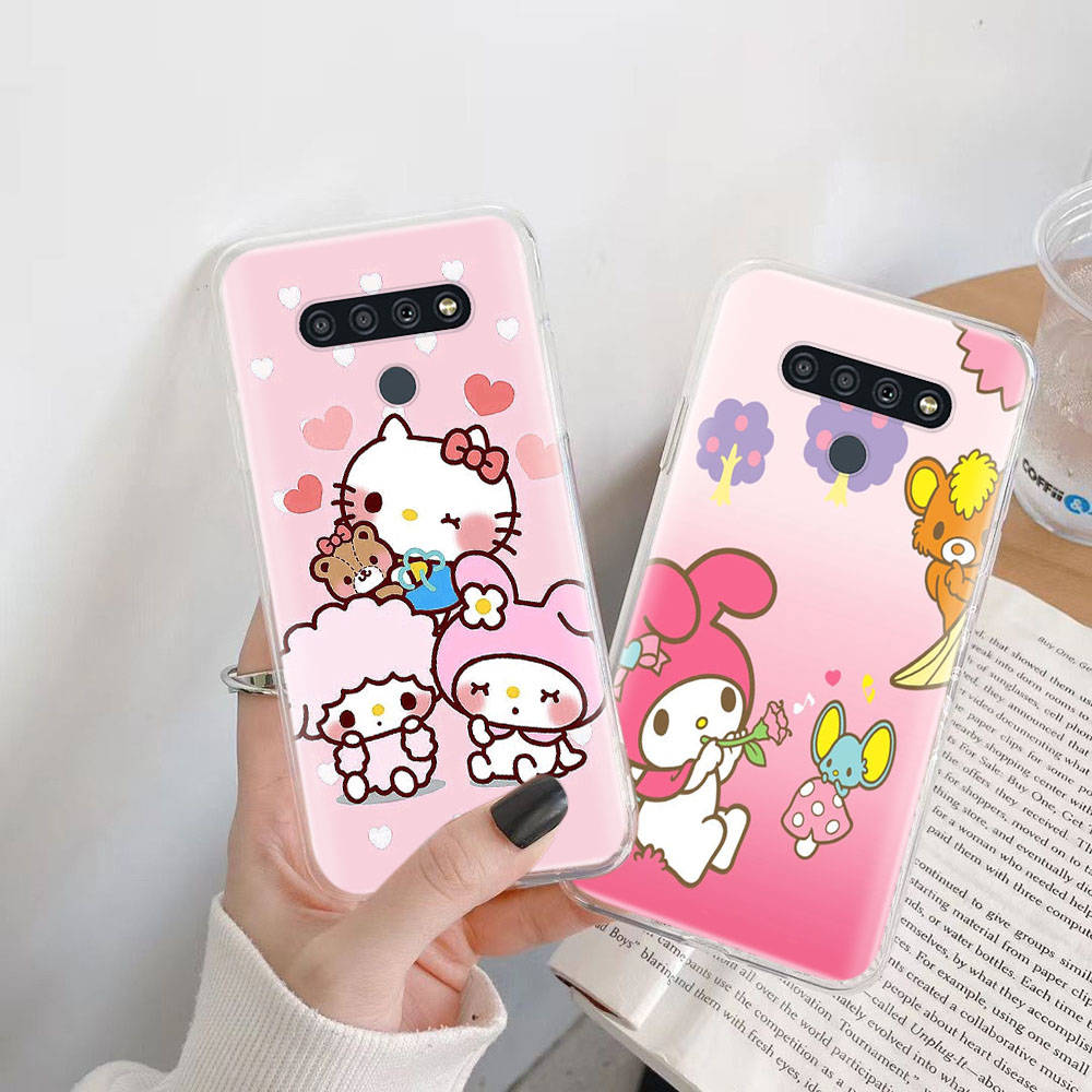 Transparent Case for Samsung A04 A14 A23 M33 M53 Realme 10 9 C35 C55 VIVO X80 Infinix Hot 30 Note 11 Tecno Spark 8P Pro L-4 Lovely My Melody