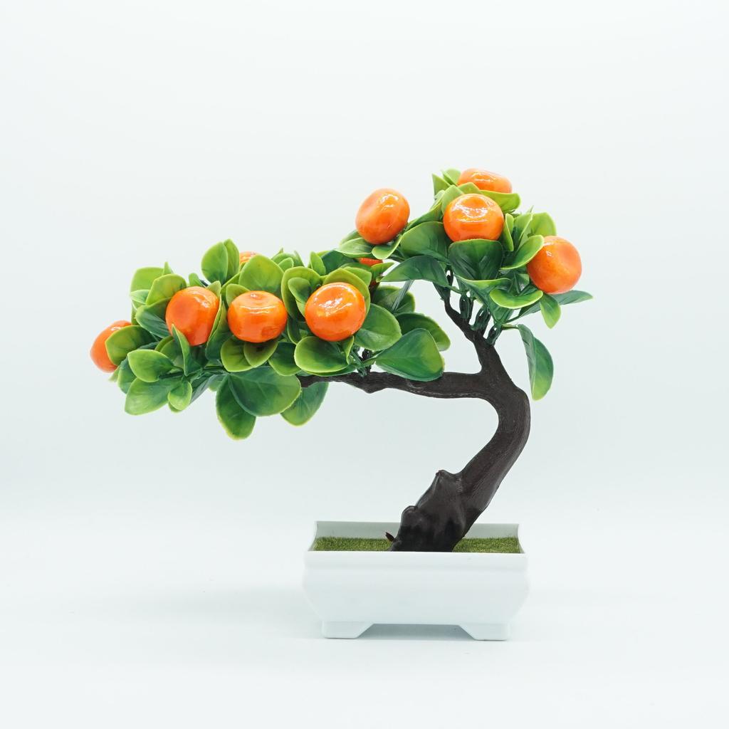 Artificial Plants Bonsai Small Fruit Tree Potted Bonsai Simulation Decor Artificial Ornaments Artificial Plant Bonsai Home Decor