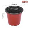 50/20pcs Plastic Flowerpots Nursery Seed Starting Transplant Flower Pot Gardening Plant Container Box Fall Resistant Lightweight