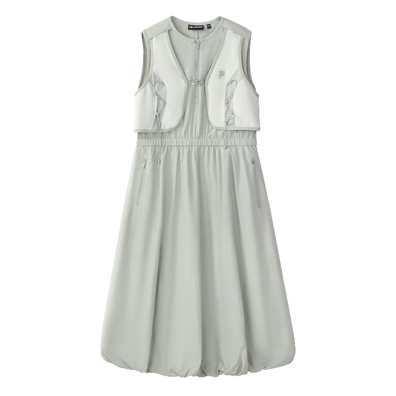 FILA FUSION Women s Slim-Fit Woven Vest Dress S