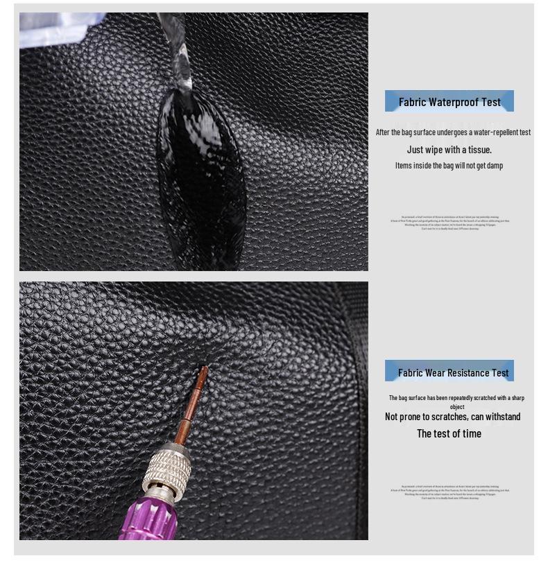 Men's Urban Minimalist Genuine Leather Crossbody Shoulder Bag - Large Capacity